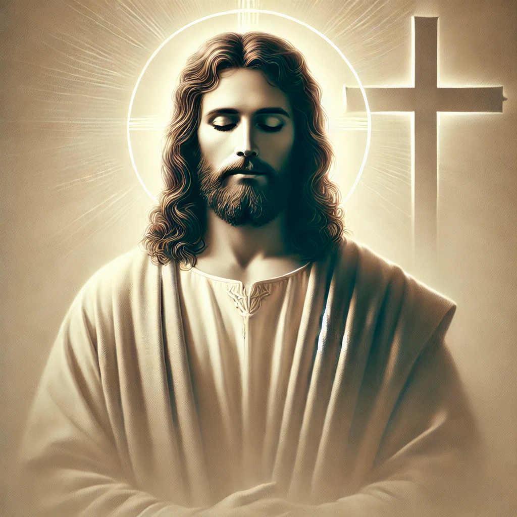 A serene depiction of Jesus Christ