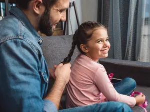 Dads and Daughters Bond Over Braid Workshops