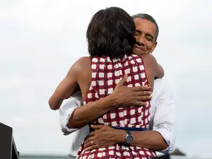 Michelle Obama Says She's 'So Glad' She Didn't Have a Son With Barack