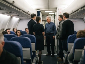 A Passenger Was Restrained Midflight. A Retired Police Chief Helped.