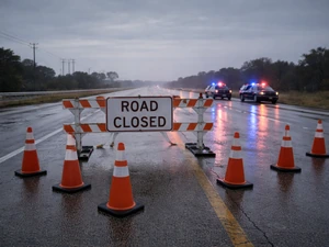 Deputies Say She Bypassed Barricades---Then Drove Over a Covered Victim