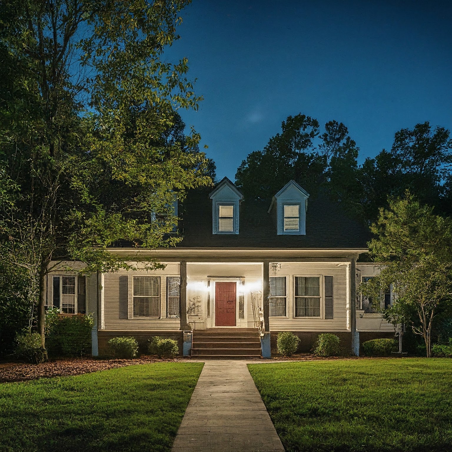 NC House at Night