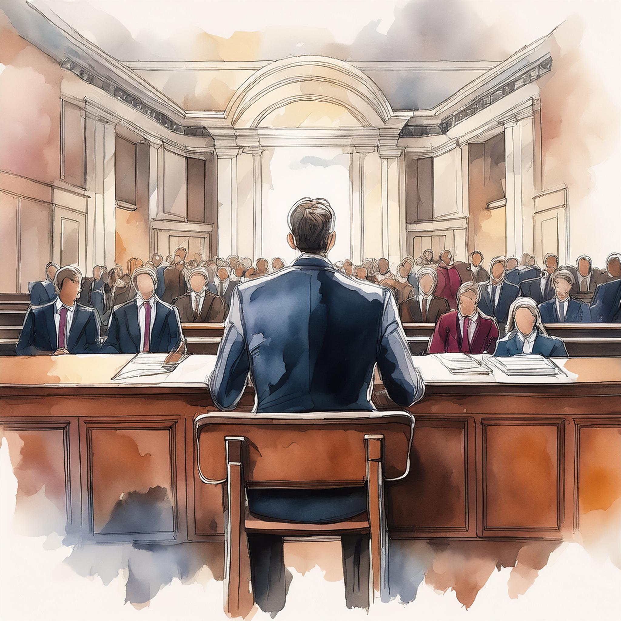 Courtroom Sketch, Kirk Turner